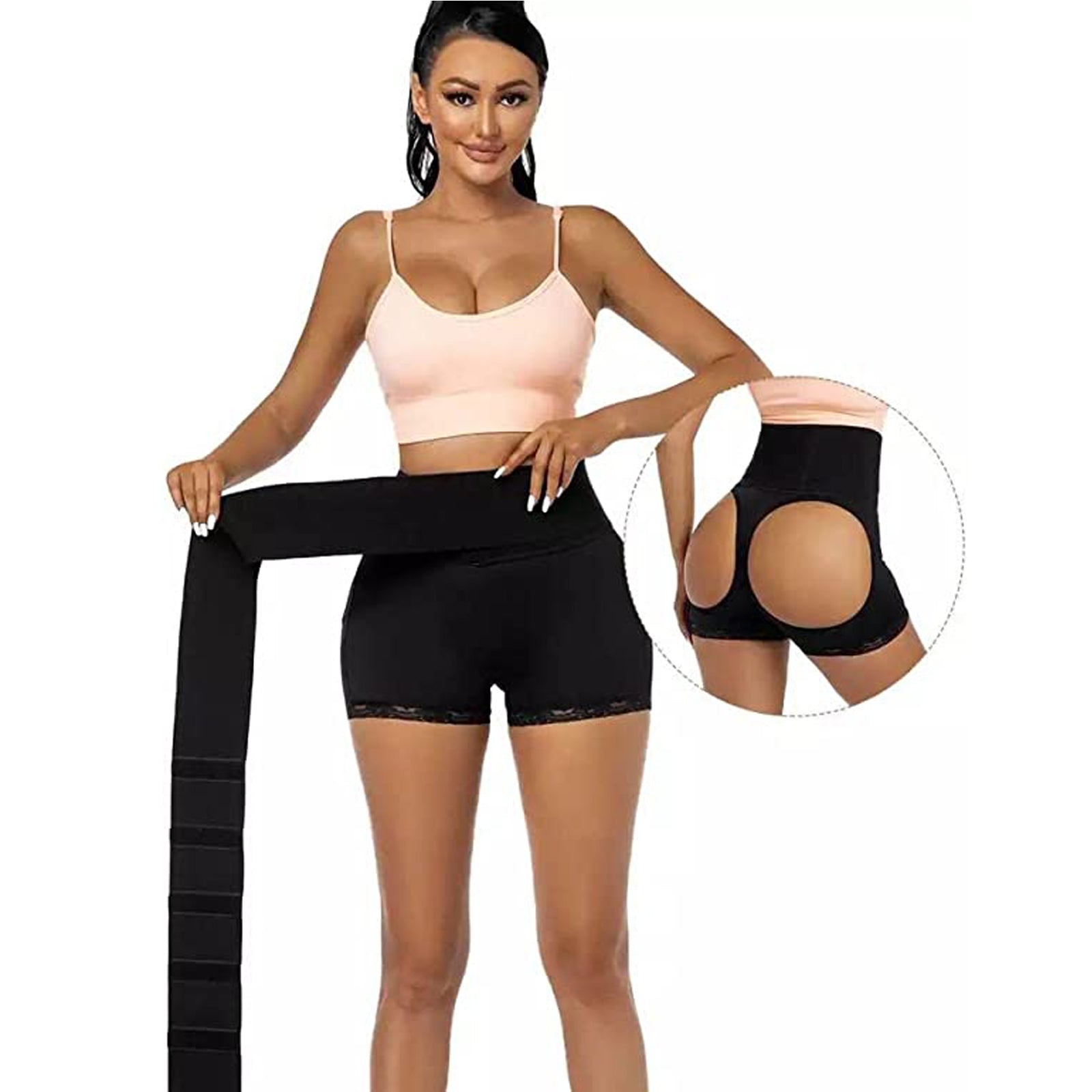 Butt lifter panties waist wrap tummy control shapewear