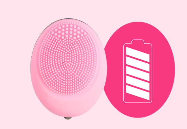 Waterproof Facial Brush Vibrating Face Cleanser Sonic Cleansing Brush Skin Cleansing System Silicone Face Cleansing Brush Rotating Face Brush Rechargeable Facial Brush