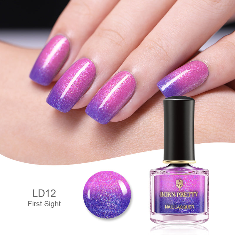 Trendy Peel-Off Color-Changing Polish Thermochromic Manicure Polish Thermochromic Magic Nails Thermal Effect Nail Lacquer Temperature-Sensitive Nail Varnish Temperature-Responsive Nail Color