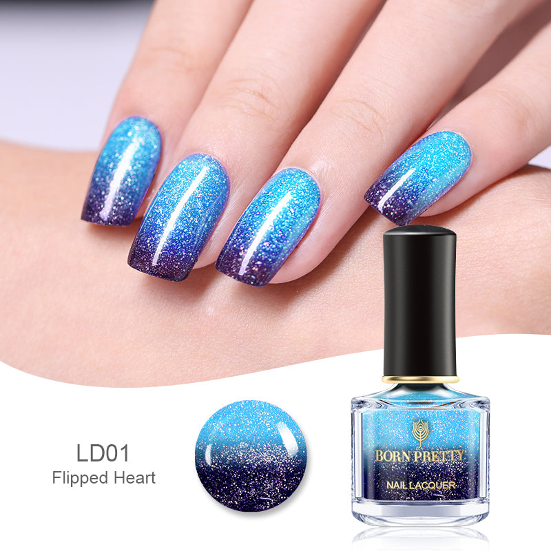 Trendy Peel-Off Color-Changing Polish Thermochromic Manicure Polish Thermochromic Magic Nails Thermal Effect Nail Lacquer Temperature-Sensitive Nail Varnish Temperature-Responsive Nail Color