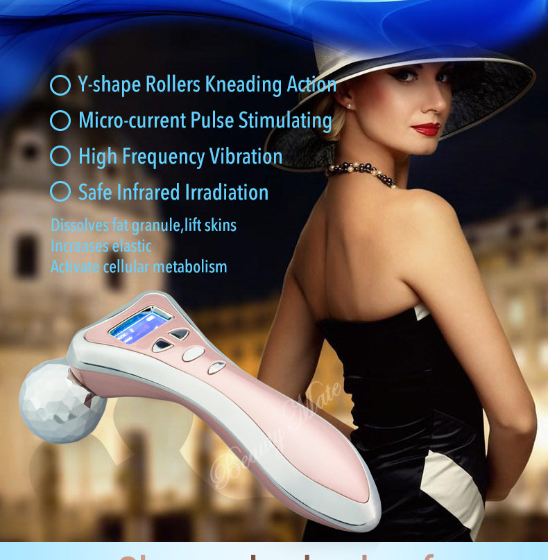 Wireless EMS Massager Vibrating EMS Roller Therapeutic Muscle Roller Targeted Muscle Massage Smart EMS Roller Recovery Massage Roller Rechargeable Massage Roller Portable Muscle Roller Muscle Toning Roller