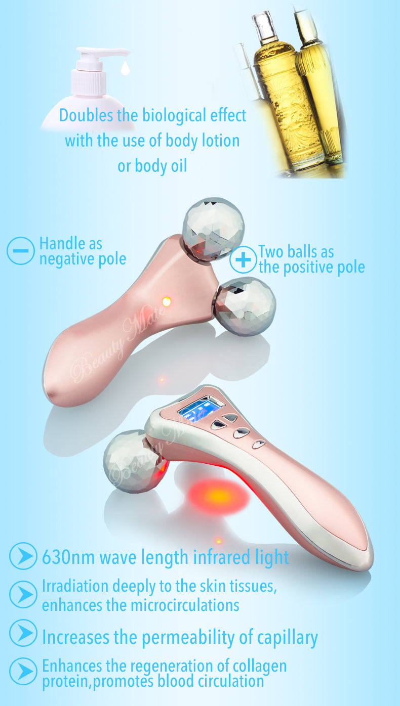 Wireless EMS Massager Vibrating EMS Roller Therapeutic Muscle Roller Targeted Muscle Massage Smart EMS Roller Recovery Massage Roller Rechargeable Massage Roller Portable Muscle Roller Muscle Toning Roller