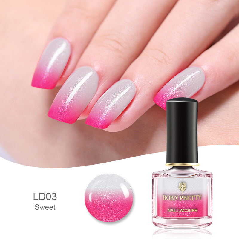 Trendy Peel-Off Color-Changing Polish Thermochromic Manicure Polish Thermochromic Magic Nails Thermal Effect Nail Lacquer Temperature-Sensitive Nail Varnish Temperature-Responsive Nail Color