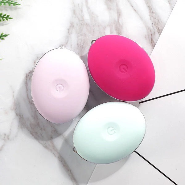 Waterproof Facial Brush Vibrating Face Cleanser Sonic Cleansing Brush Skin Cleansing System Silicone Face Cleansing Brush Rotating Face Brush Rechargeable Facial Brush
