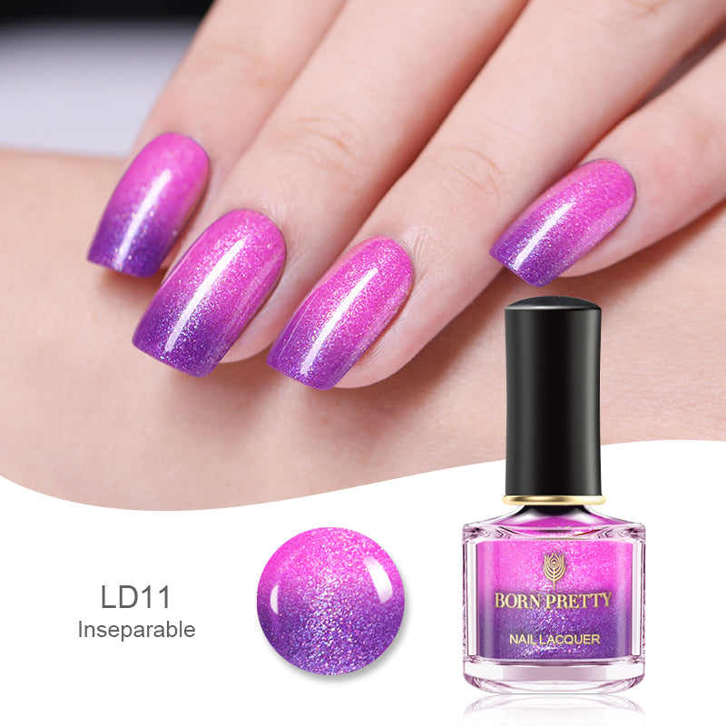 Trendy Peel-Off Color-Changing Polish Thermochromic Manicure Polish Thermochromic Magic Nails Thermal Effect Nail Lacquer Temperature-Sensitive Nail Varnish Temperature-Responsive Nail Color