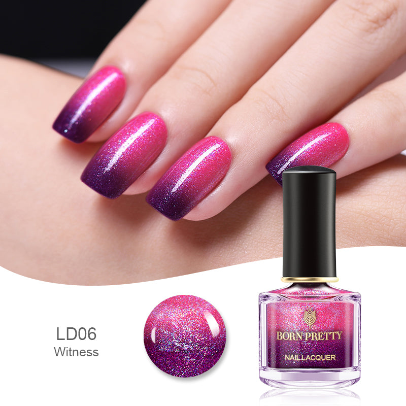 Trendy Peel-Off Color-Changing Polish Thermochromic Manicure Polish Thermochromic Magic Nails Thermal Effect Nail Lacquer Temperature-Sensitive Nail Varnish Temperature-Responsive Nail Color