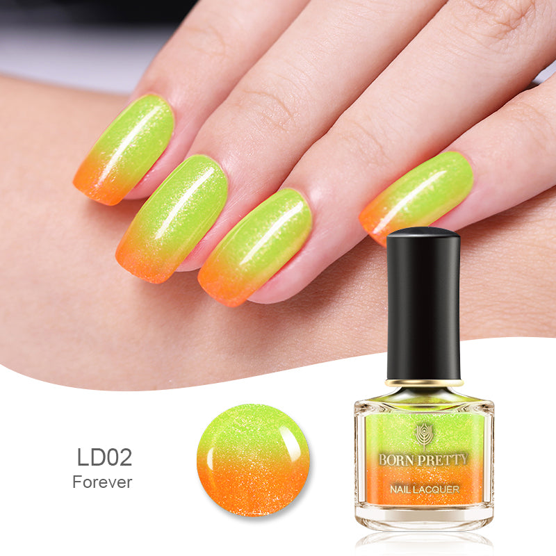Trendy Peel-Off Color-Changing Polish Thermochromic Manicure Polish Thermochromic Magic Nails Thermal Effect Nail Lacquer Temperature-Sensitive Nail Varnish Temperature-Responsive Nail Color