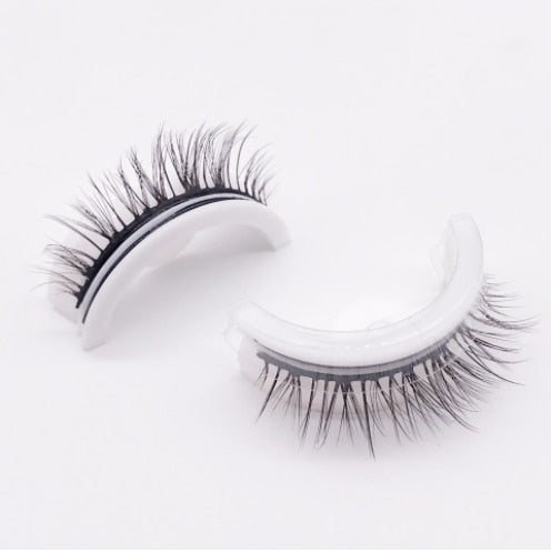 User-Friendly False Lashes Stick-On Lash Extensions Stick-and-Go Lash Strips Self-Stick False Eyelashes Self-Attach Eyelash Set