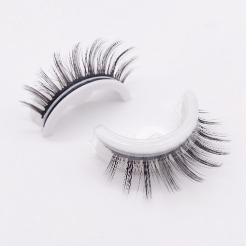 User-Friendly False Lashes Stick-On Lash Extensions Stick-and-Go Lash Strips Self-Stick False Eyelashes Self-Attach Eyelash Set