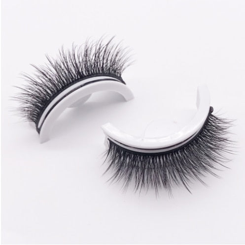 User-Friendly False Lashes Stick-On Lash Extensions Stick-and-Go Lash Strips Self-Stick False Eyelashes Self-Attach Eyelash Set