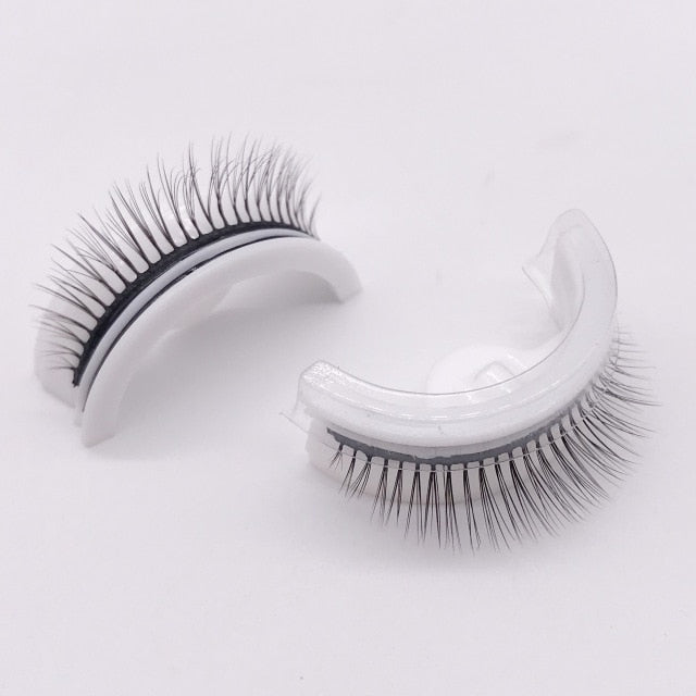 User-Friendly False Lashes Stick-On Lash Extensions Stick-and-Go Lash Strips Self-Stick False Eyelashes Self-Attach Eyelash Set